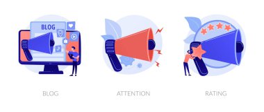 Social media behaviour vector concept metaphors