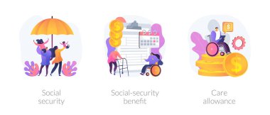 State social security system vector concept metaphors