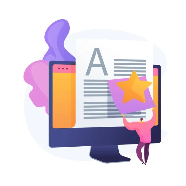 Article evaluation vector concept metaphor — Stock Vector