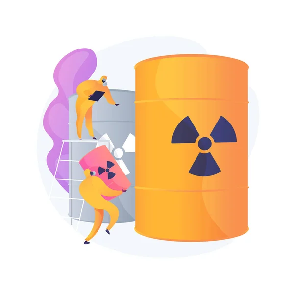 Metafoor voor het begrip toxische afvalvector — Stockvector