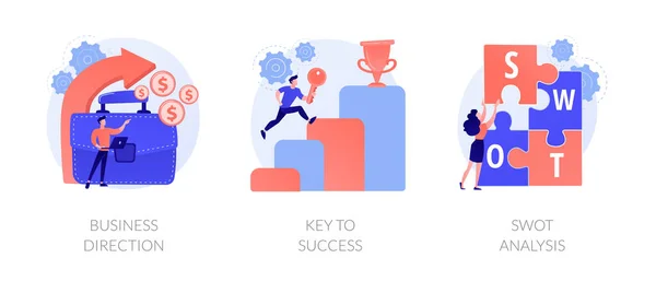 Business strategy vector concept metaphors — 스톡 벡터
