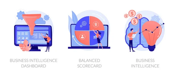 Performance metrics vector concept metaphors — 스톡 벡터