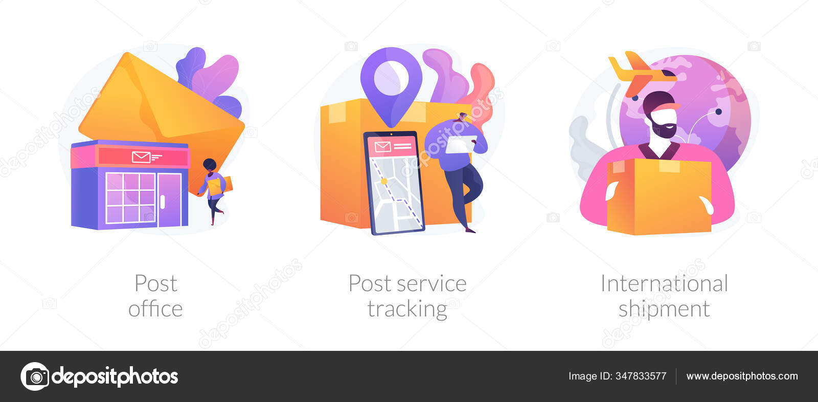 Delivery global tracking system service online Vector Image