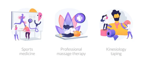 Sports medical services vector concept metaphors. — ストックベクタ