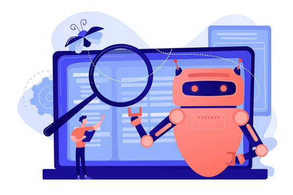 Artificial intelligence regulations concept vector illustration. — Stock Vector