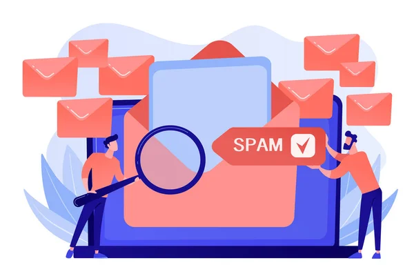 Illustration vectorielle du concept de spam . — Image vectorielle