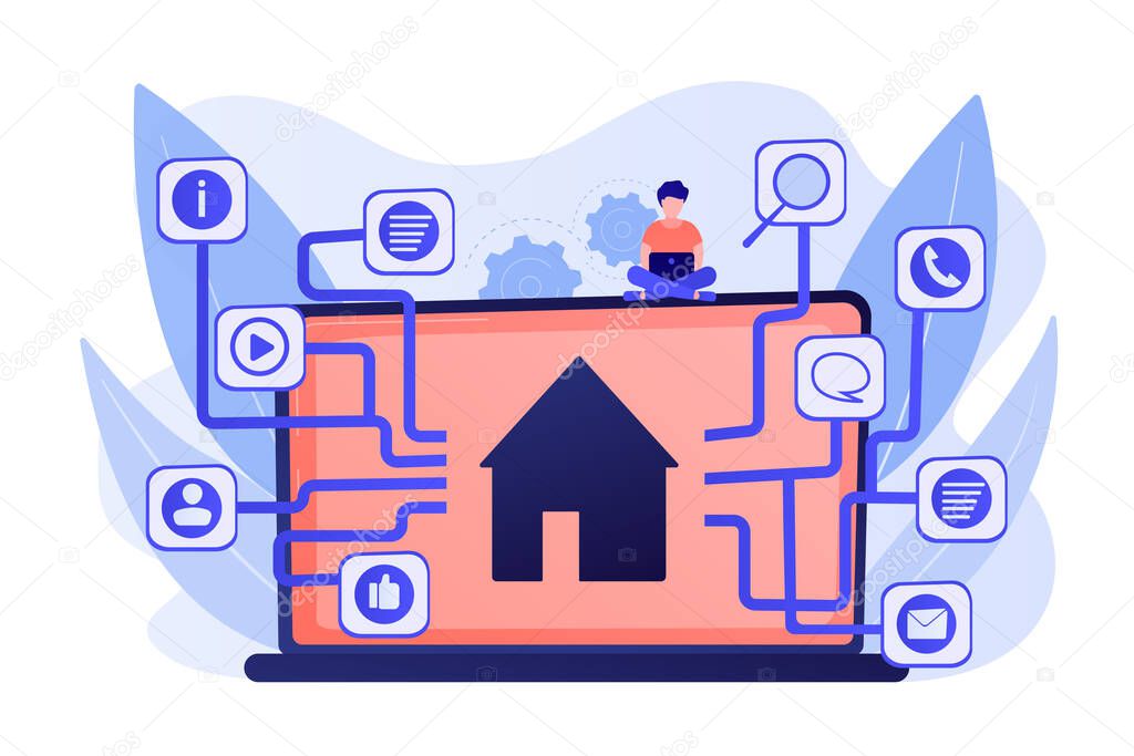 Sitemap creation concept vector illustration