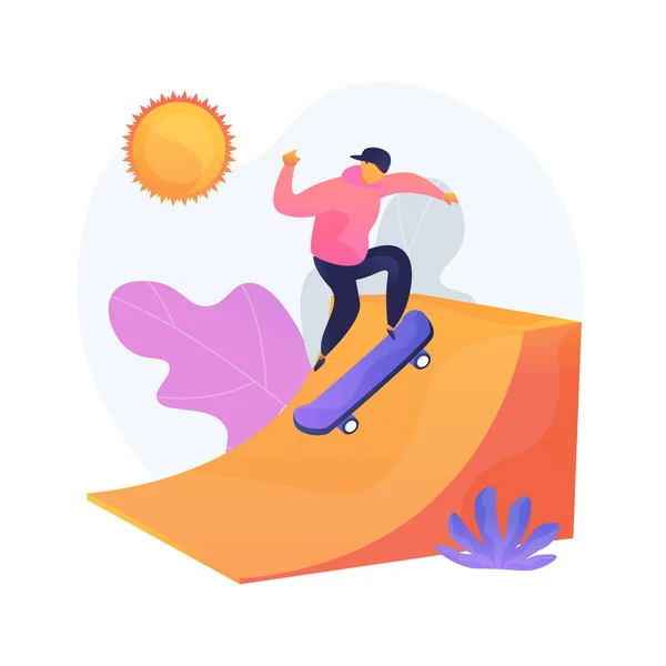 Ocio Extremo Entretenimiento Deportivo Actividades Aire Libre Skate Hobby Descanso — Archivo Imágenes Vectoriales