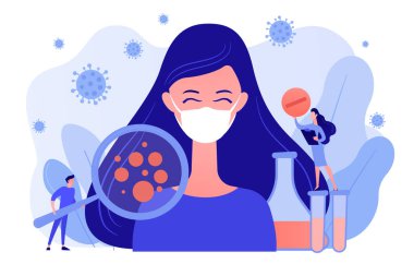 Coronavirus hastası solunum semptomları gösteriyor.