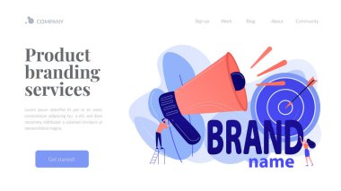 Marka konsepti iniş sayfası.