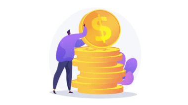 Finans yönetimi 4K döngü canlandırması.