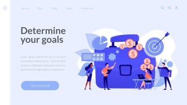 Proje başlatma konsepti iniş sayfası