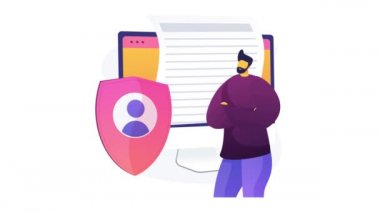 Lisans sözleşmesi 4K döngü canlandırması.