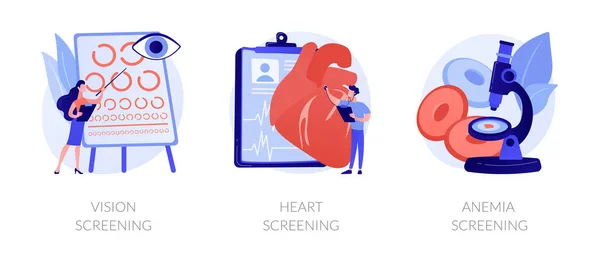 Estado de salud diagnóstico vector concepto metáforas. — Archivo Imágenes Vectoriales