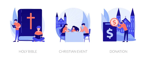 Christianity vector concept metaphors — 스톡 벡터