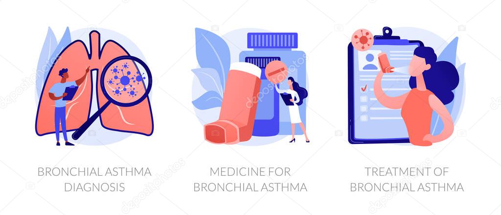 Asthma vector concept metaphors.
