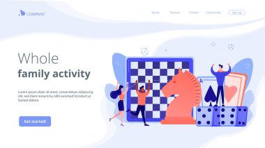 Oyun konsepti iniş sayfası.