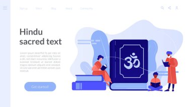 Hinduizm konsepti iniş sayfası.