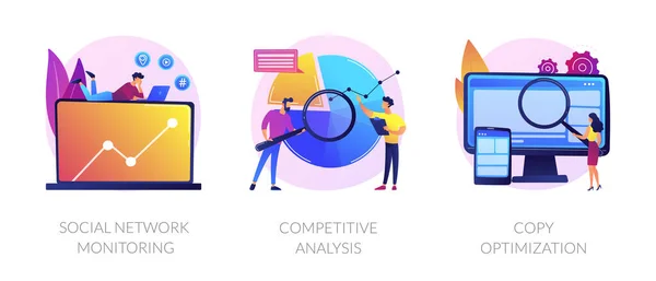 Marketing Analysis vector concept metaforen — Stockvector