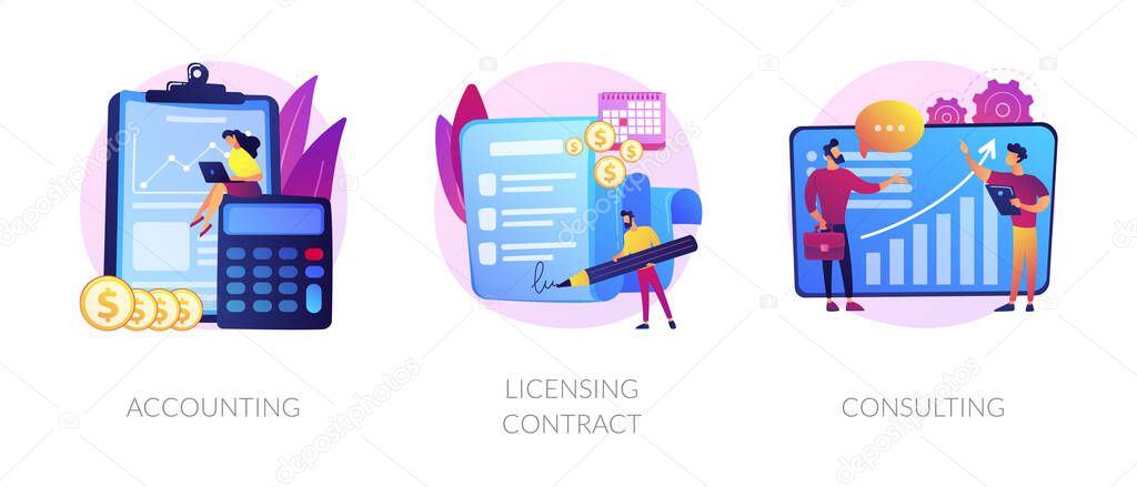 Banking services vector concept metaphors