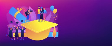 Mezuniyet konsepti afişi başlığı