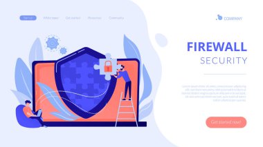 Firewall konsept iniş sayfası.