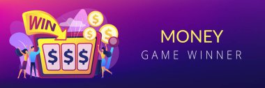 Slot makinesi konsept afişi başlığı.