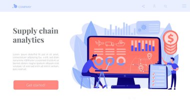 Tedarik zinciri analitik iniş sayfası