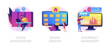 Web administration vector concept metaphors