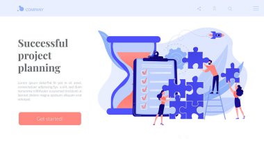 Proje teslim konsepti iniş sayfası