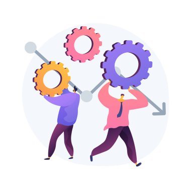 Yer değiştiren işçiler soyut konsept vektör çizimi. Yerinden edilmiş iş pozisyonu, sözleşmenin feshi, sürekli çalışan işten çıkarılması, iflas eden şirket, başarısız iş sonlandırma, soyut metafor..