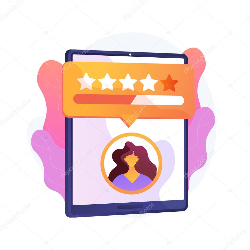Social network user popularity, photo rating, activity indicator. Likes quantity, positive and negative reviews number. Avatar, profile picture. Vector isolated concept metaphor illustration.
