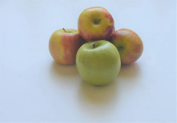 Tło z jabłkami — Zdjęcie stockowe