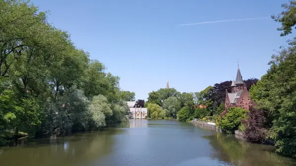Landschap van Brugge — Stockfoto