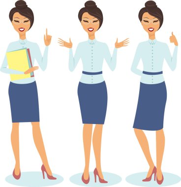 El hareketi genç profesyonel sekreter