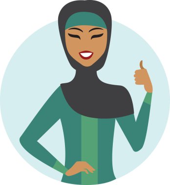 Genç Müslüman kadın