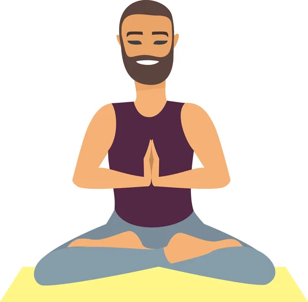 Pose de pratique de yoga — Image vectorielle