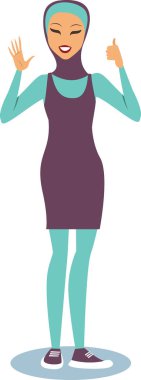 burqni giyen kız