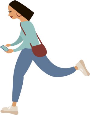 Cep telefonu olan kız 