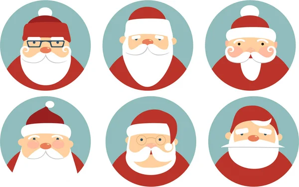 Personajes de Papá Noel — Archivo Imágenes Vectoriales
