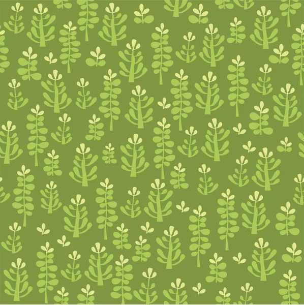 Green leaf seamless pattern — Stock Vector