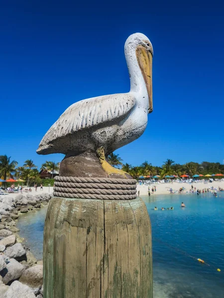 En Pelikan staty — Stockfoto
