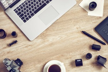Freelance fotoğrafçı, retoucher, tasarımcı için çalışma alanı