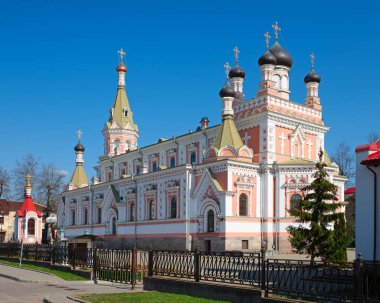 Kutsal şefaat Ortodoks katedrali Grodno, Belarus.