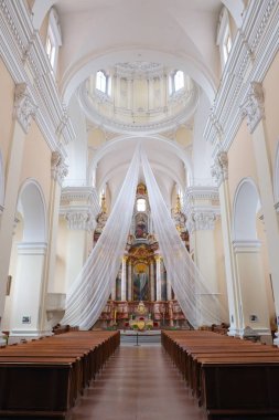 St Casimir Cizvit Kilisesi içinde. Vilnius. Litvanya.