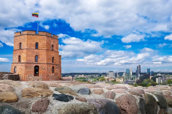 Вежа Гедимінас у Вільнюсі (Литва).. — стокове фото