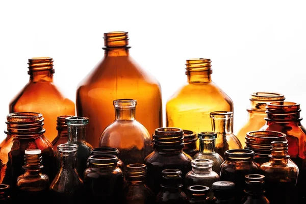 Various medical apothecary bottles. — Stock Photo, Image