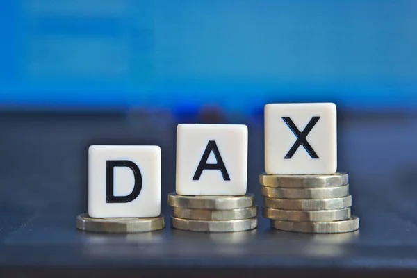 Niemiecki Indeks Giełdowy Dax Biznes Koncepcja Gospodarki — Zdjęcie stockowe