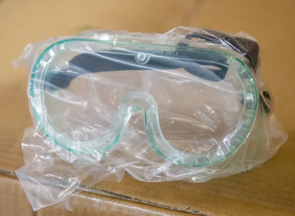 Védőszemüveg Csomagolása — Stock Fotó