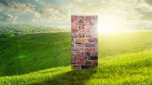 Imagem conceitual com porta como nova maneira — Fotografia de Stock